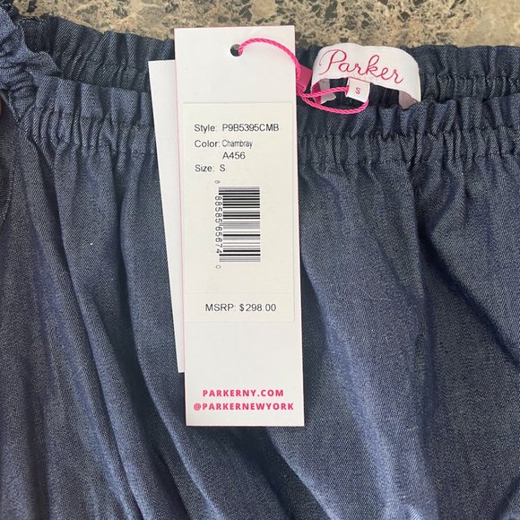 Parker Antoinette Denim Dress NWT Size S - Picture 2 of 7